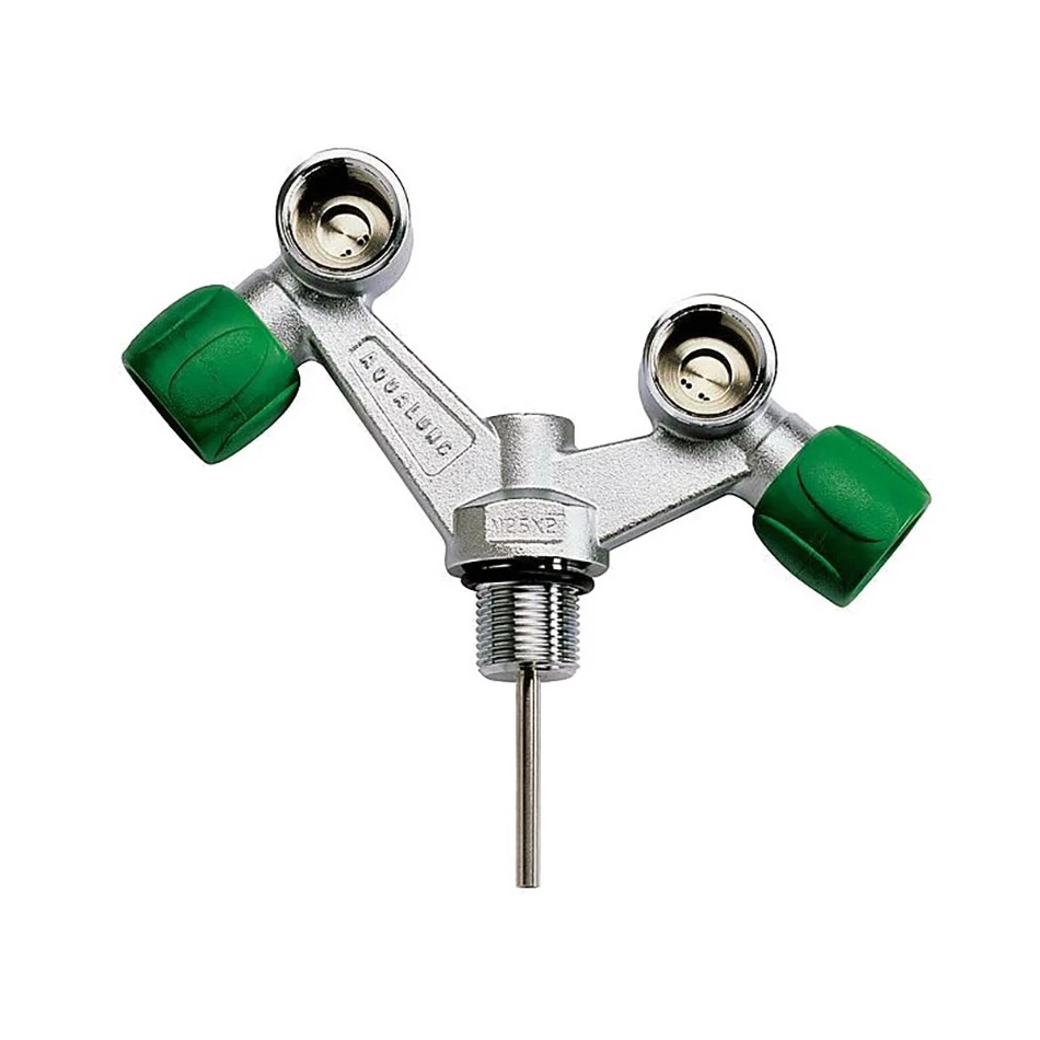 AQUALUNG ROBINETTERIE NITROX TAG Double Sortie Pour Bouteille De Plongée 3 AQUALUNG ROBINETTERIE NITROX TAG Double Sortie Pour Bouteille De Plongée